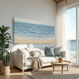 Serene Ocean Wave Coastal Wall Art VI - Tailored Canvases - Flyclothing LLC