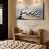 White Blossom Wall Art - Tailored Canvases - Flyclothing LLC