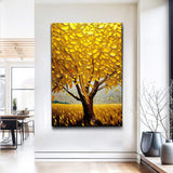 Golden Tree Breeze Wall Art - Tailored Canvases - Flyclothing LLC