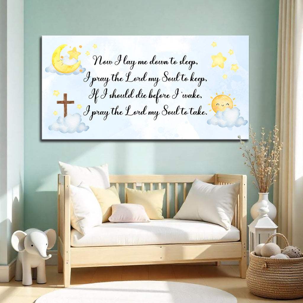 I Lay Me Down To Sleep Faith Sign II - Tailored Canvases - Flyclothing LLC