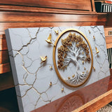 3D Celtic Tree of Life Wall Art - White - Tailored Canvases - Flyclothing LLC