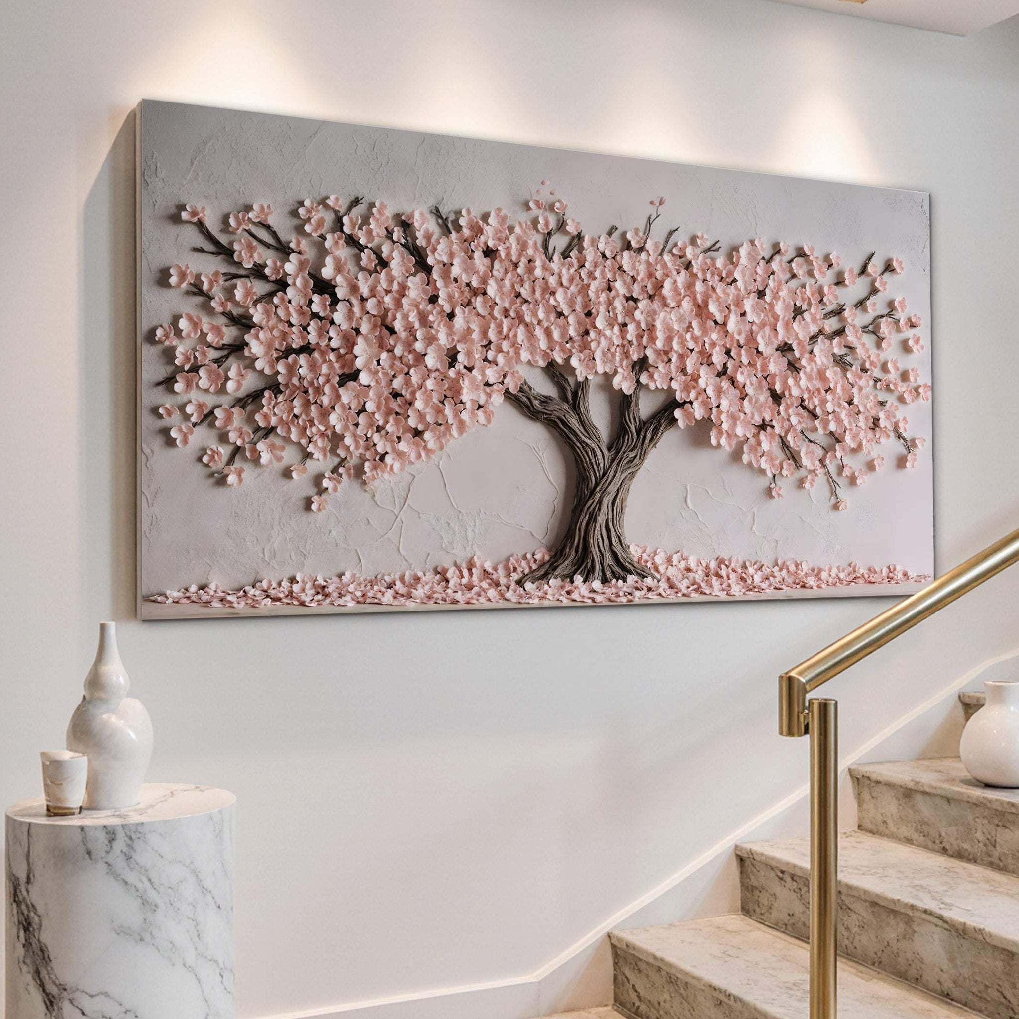 Blush Blossom Wall Art - Tailored Canvases - Flyclothing LLC