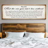 Find The One You Can't Live Without Family Sign II - Tailored Canvases - Flyclothing LLC
