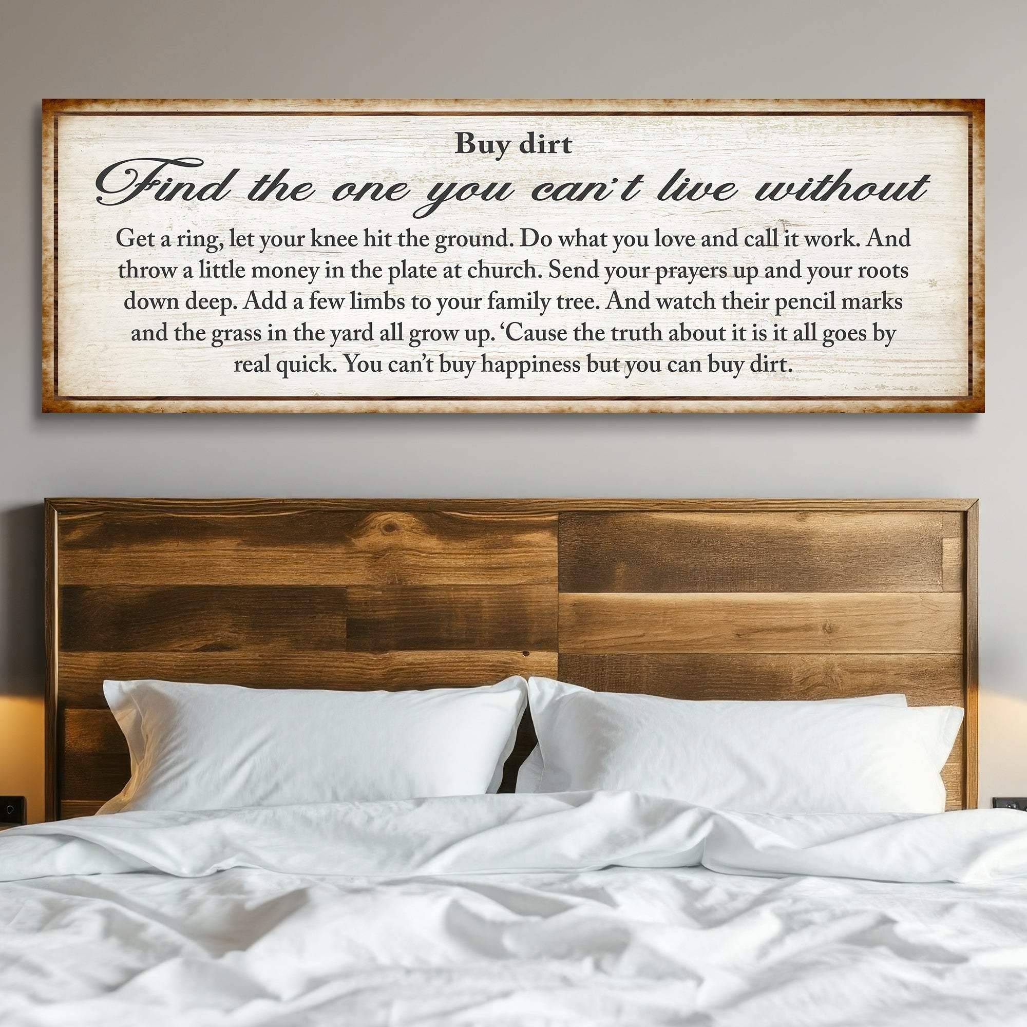 Find The One You Can't Live Without Family Sign II - Tailored Canvases - Flyclothing LLC