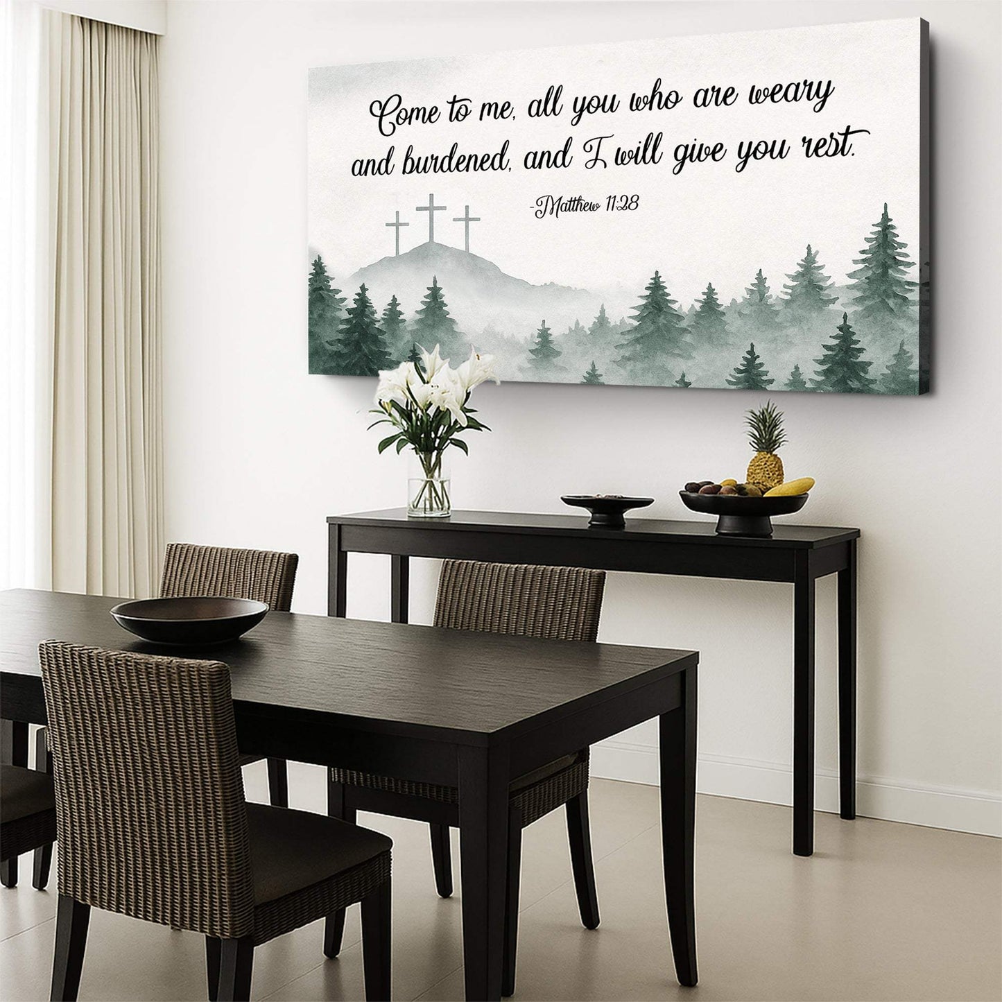 Come To Me - Matthew 11:28 Faith Sign II - Tailored Canvases - Flyclothing LLC