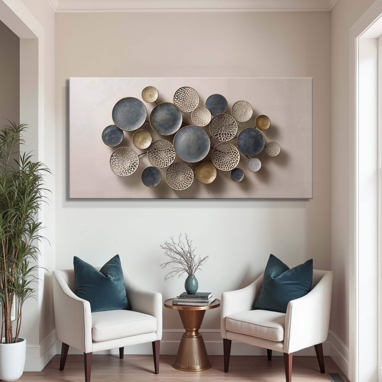 Lotus Leaf Abstract Wall Art IV - Tailored Canvases - Flyclothing LLC