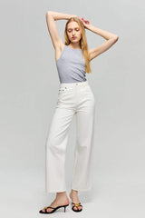The Cityer Crop Wide Jeans HJ009 - Hey Joanie - Flyclothing LLC