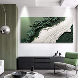 Green Rivers Abstract Wall Art VI - Tailored Canvases - Flyclothing LLC