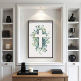 Evergreen Cross Faith Wall Art - Tailored Canvases - Flyclothing LLC