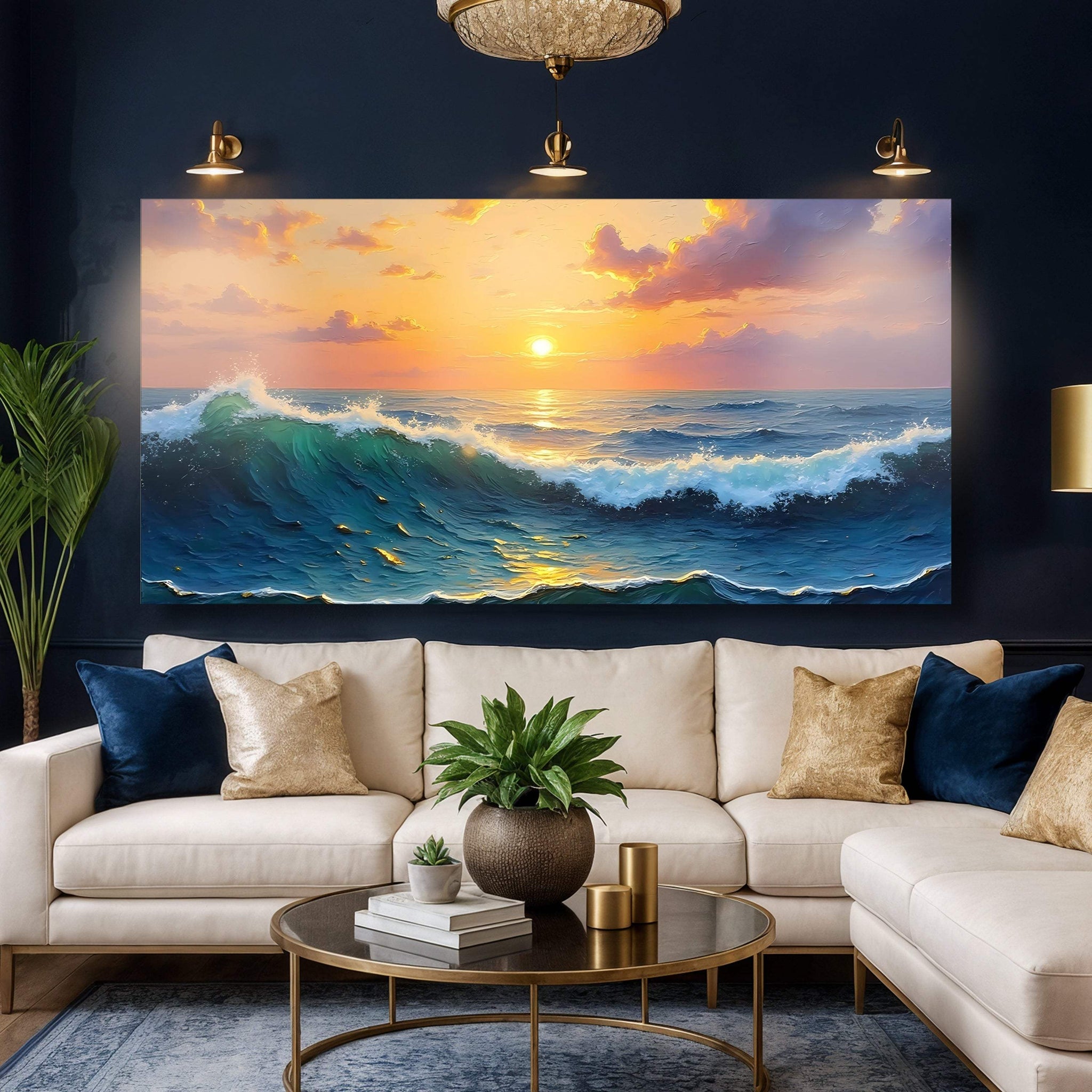 Waterscape Abstract Wall Art XII - Tailored Canvases - Flyclothing LLC