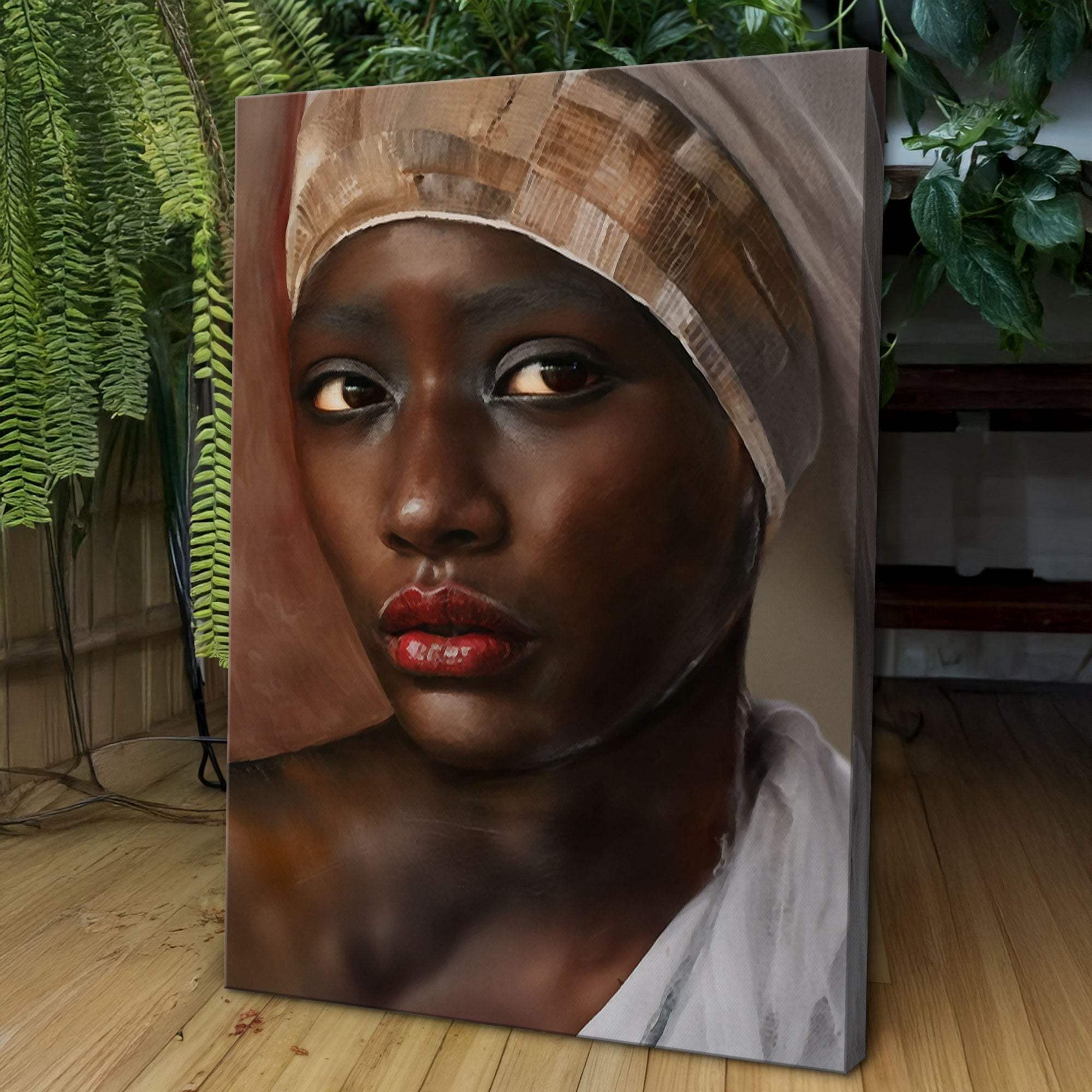 African Woman Painting Wall Art - Tailored Canvases - Flyclothing LLC