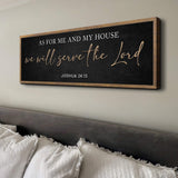 As For Me And My House We Will Serve The Lord Faith Sign III - Tailored Canvases - Flyclothing LLC