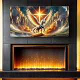 3D Horse Faith Wall Art V - Tailored Canvases - Flyclothing LLC