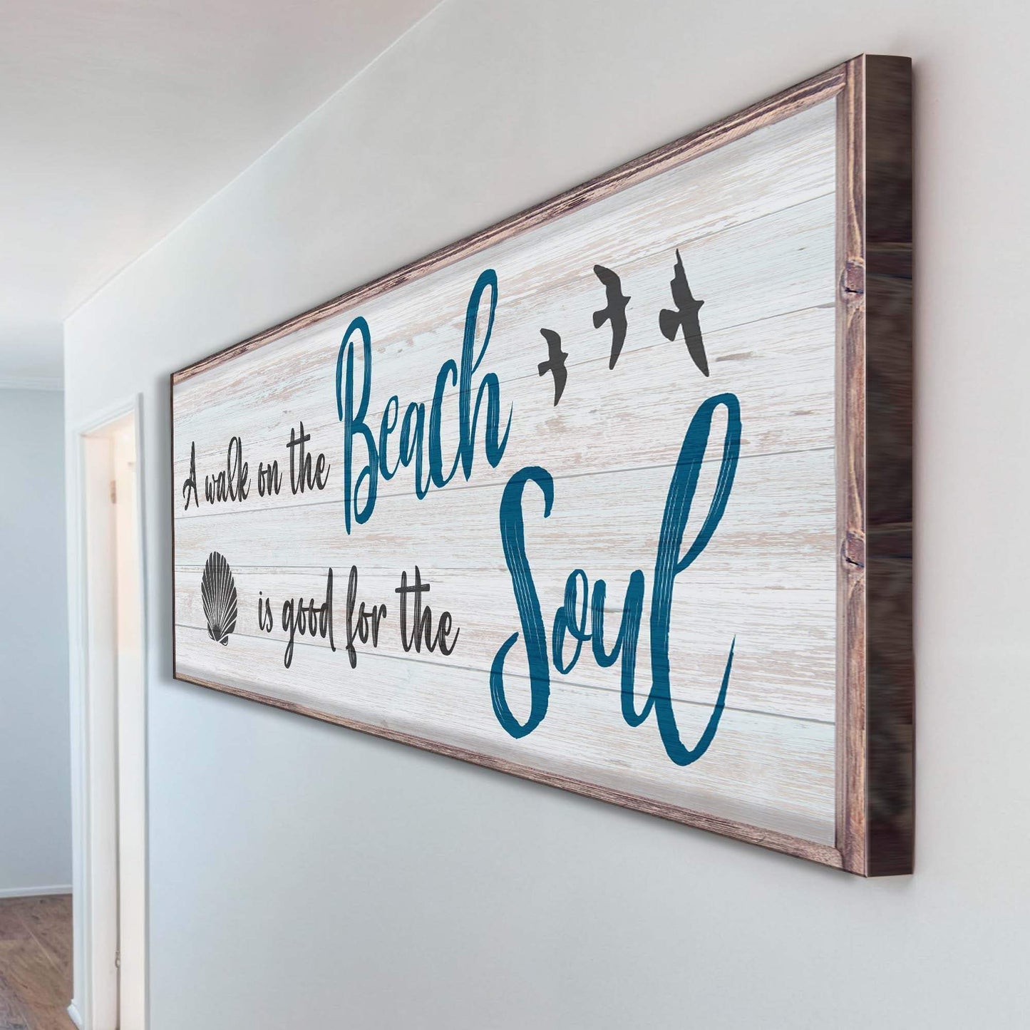A Walk On The Beach Is Good For The Soul Sign II - Tailored Canvases - Flyclothing LLC