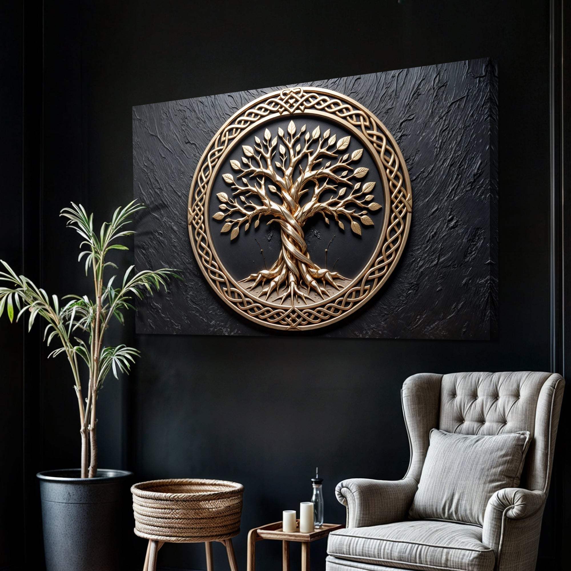 3D Celtic Tree of Life Wall Art V - Tailored Canvases - Flyclothing LLC
