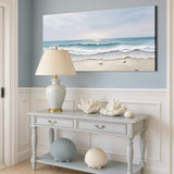 Serene Ocean Wave Coastal Wall Art III - Tailored Canvases - Flyclothing LLC