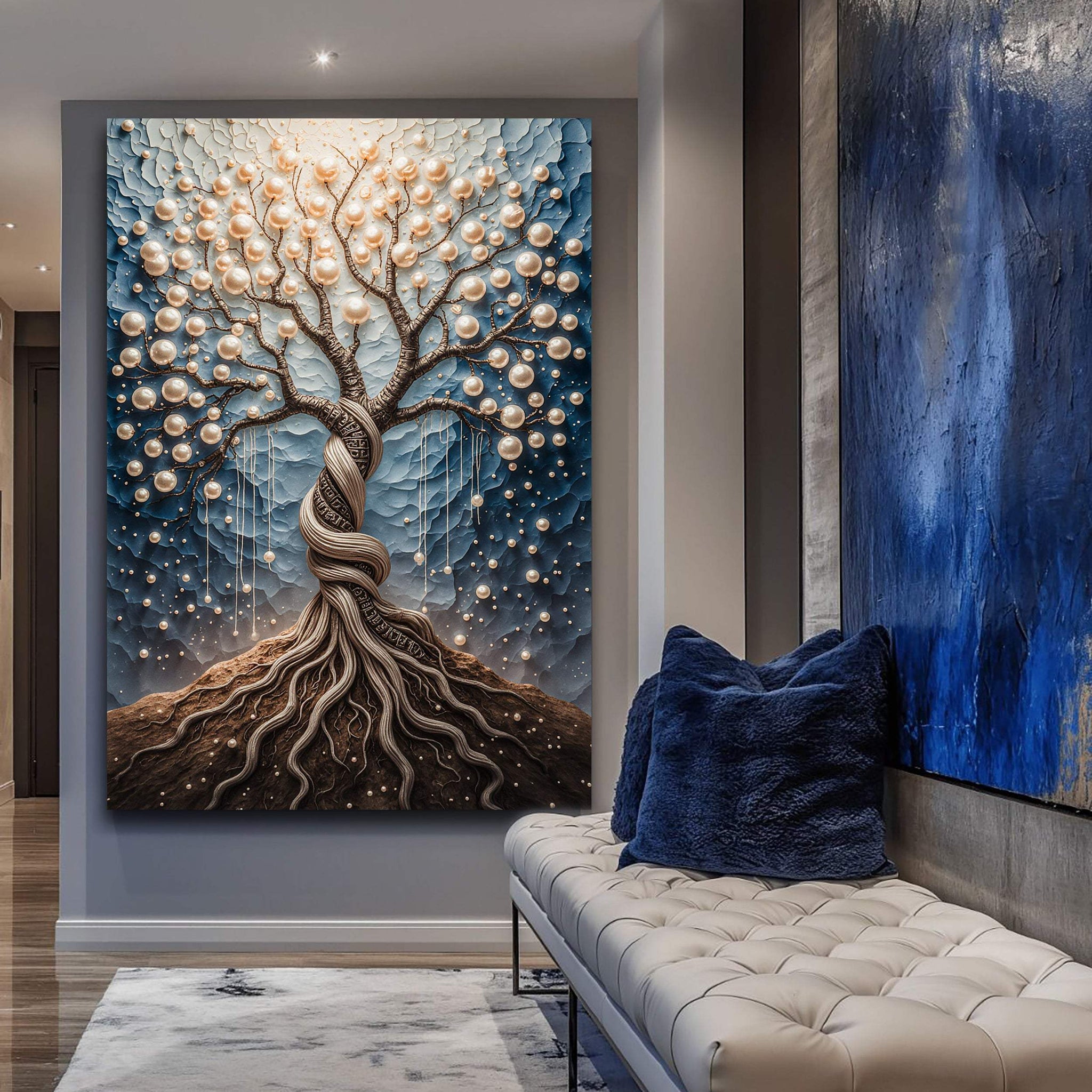 The Pearl Tree Wall Art - Tailored Canvases - Flyclothing LLC