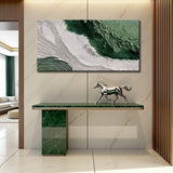 Green Rivers Abstract Wall Art II - Tailored Canvases - Flyclothing LLC