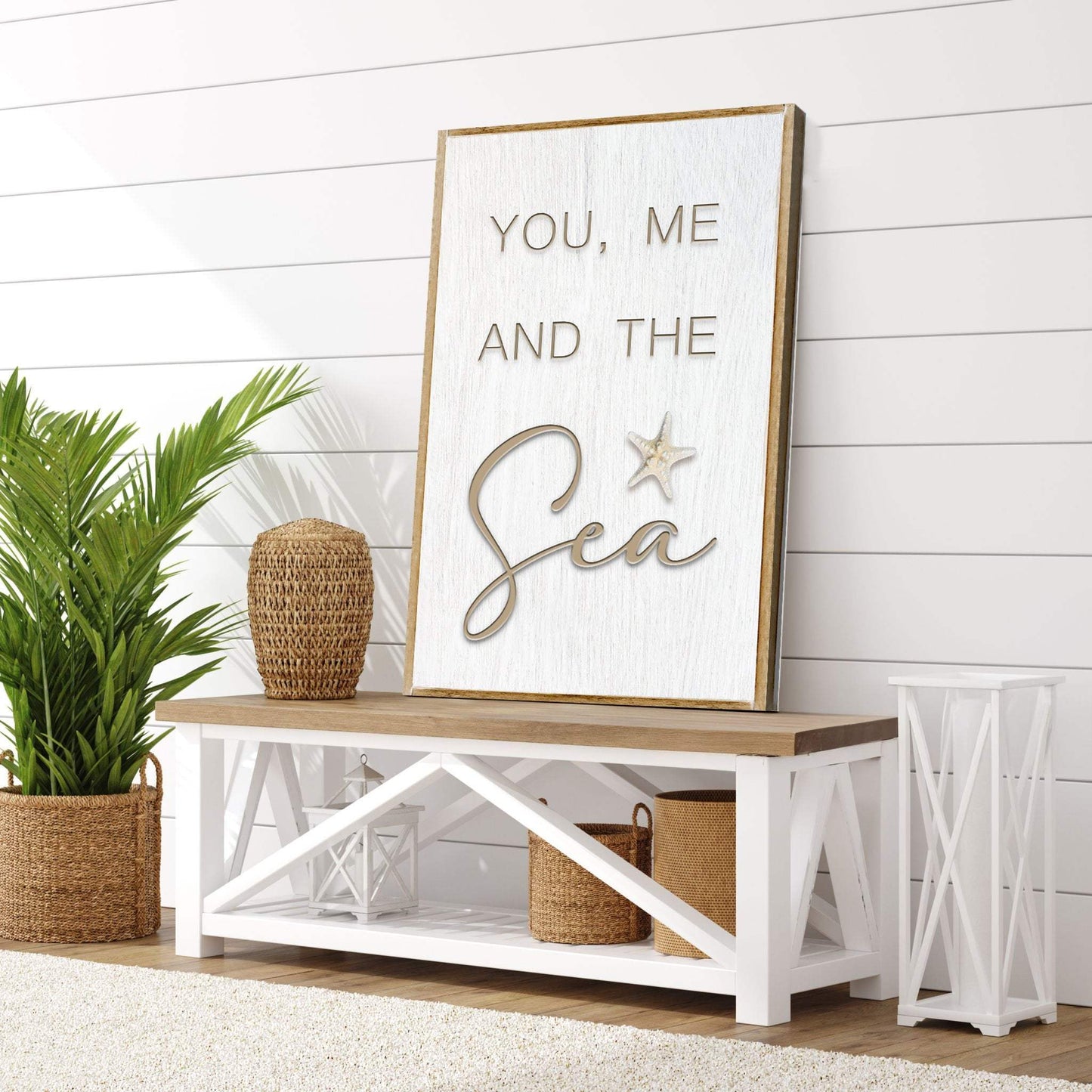 You Me and the Sea Coastal Sign V - Tailored Canvases - Flyclothing LLC