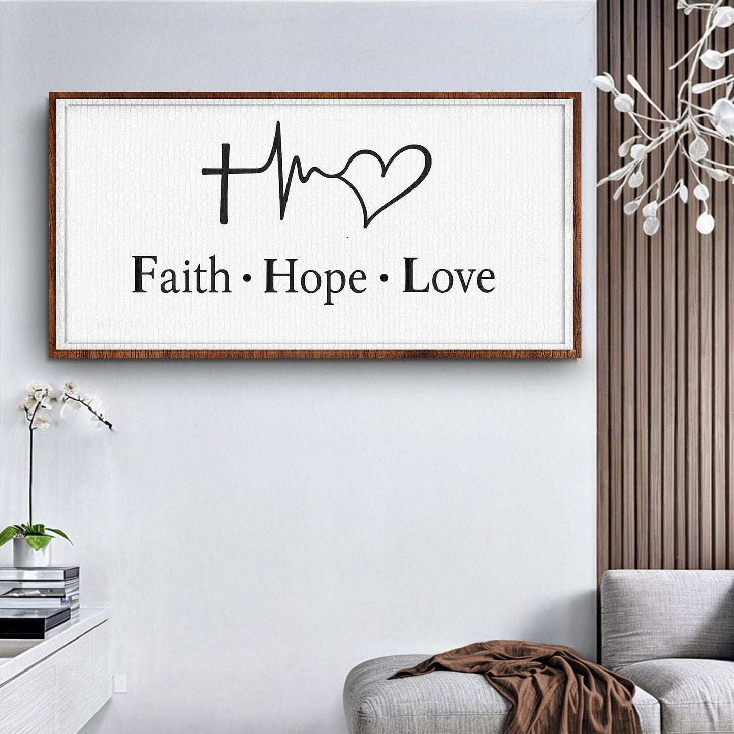 Faith, Hope, Love Faith Wall Art - Tailored Canvases - Flyclothing LLC
