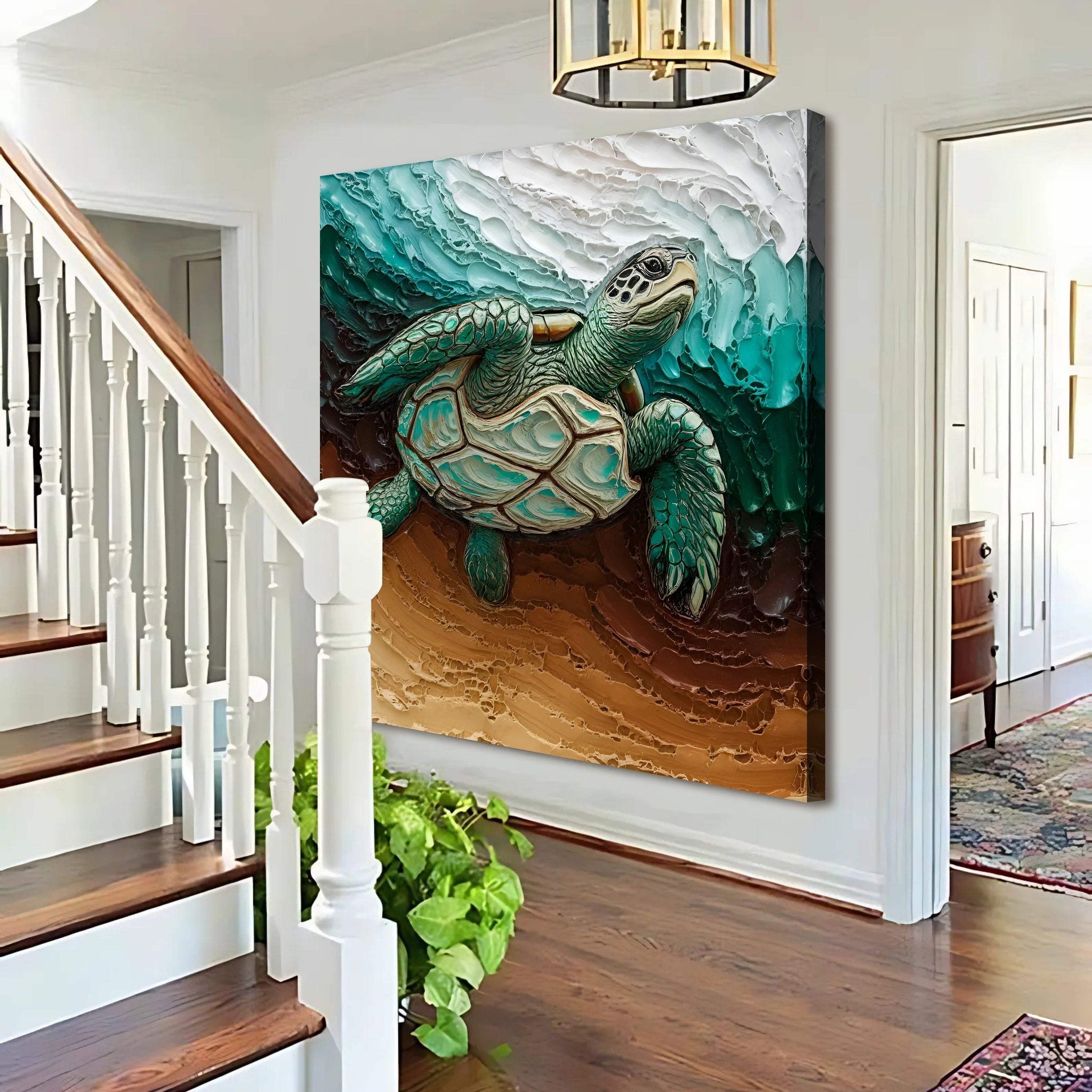 3D Turtle Wall Art - Tailored Canvases - Flyclothing LLC