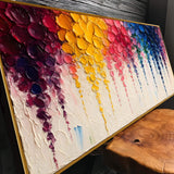 Rainbow Cascade Wall Art - Tailored Canvases - Flyclothing LLC