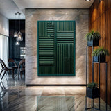 Green Abstract Patterns Wall Art - Tailored Canvases - Flyclothing LLC