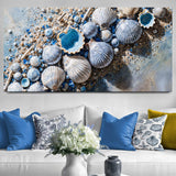 Sea Shells Modern Coastal Wall Art II - Tailored Canvases - Flyclothing LLC