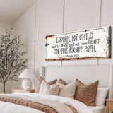 Be Wise and Set Your Heart on The Right Path - Proverbs 23:19 Faith Sign II - Tailored Canvases - Flyclothing LLC