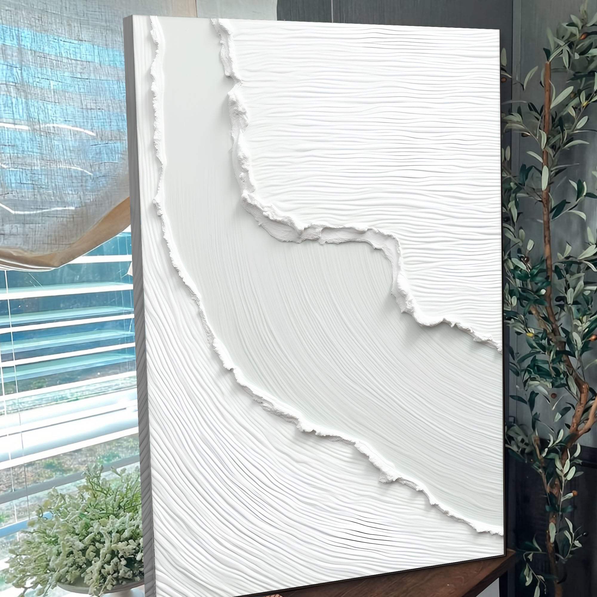 Abstract Minimalist Wave Wall Art - Tailored Canvases - Flyclothing LLC