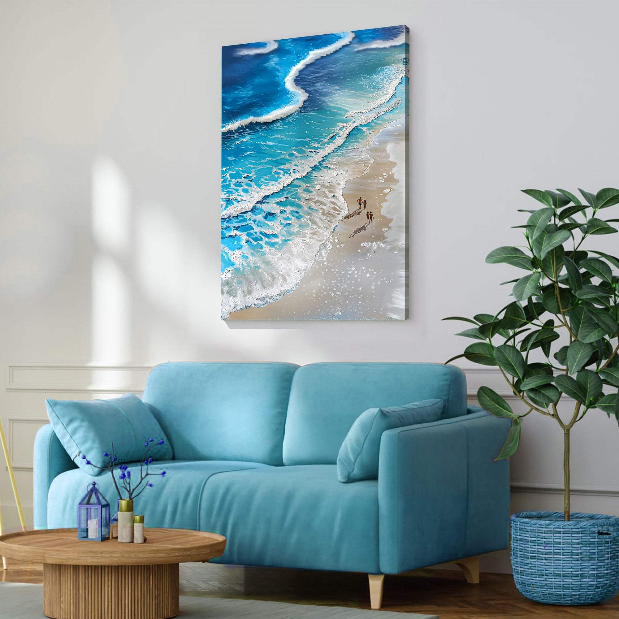 Beachfront Painting Coastal Wall Art III - Tailored Canvases - Flyclothing LLC