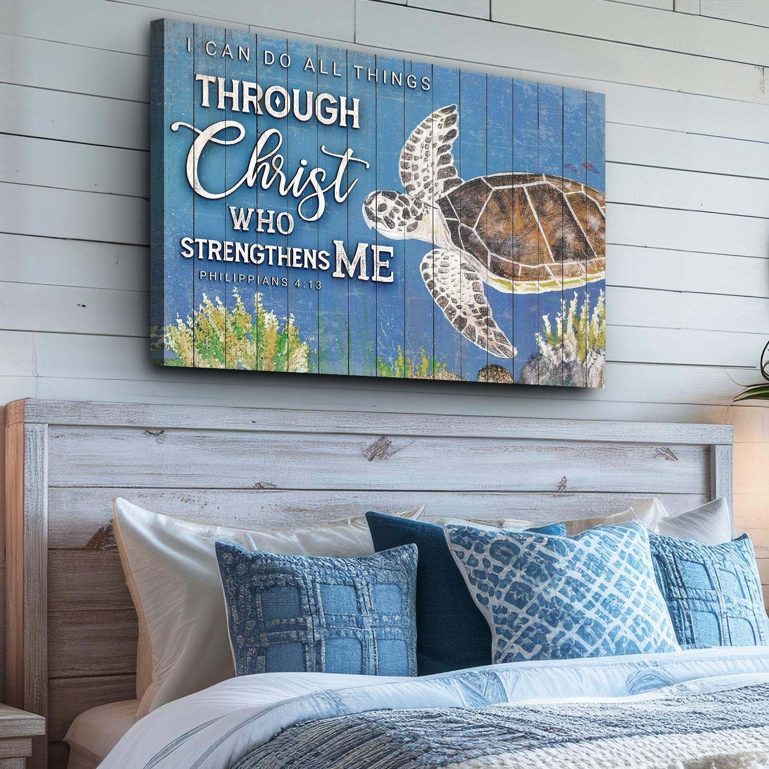 I Can Do All Things Through Christ Who Strengthens Me Faith Sign IV - Tailored Canvases - Flyclothing LLC