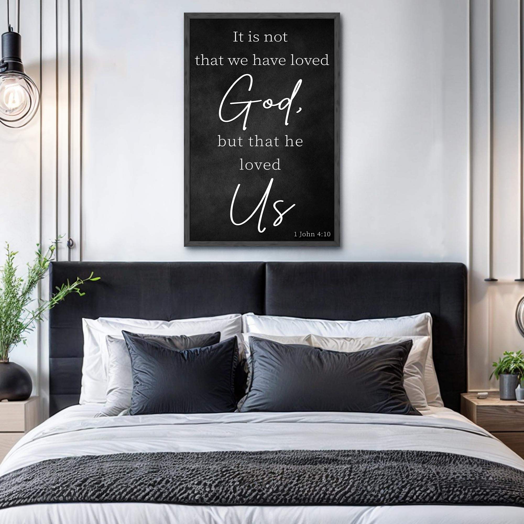1 John 4:10 Faith Sign V - Tailored Canvases - Flyclothing LLC