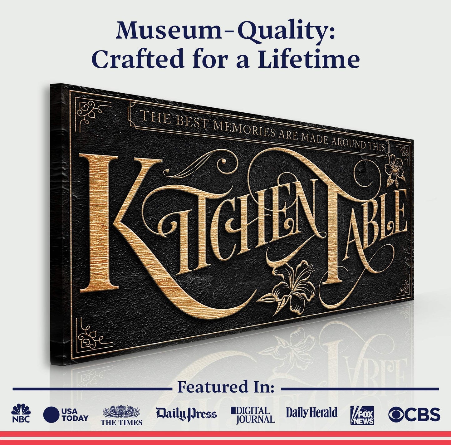 Kitchen Table Sign - Tailored Canvases - Flyclothing LLC