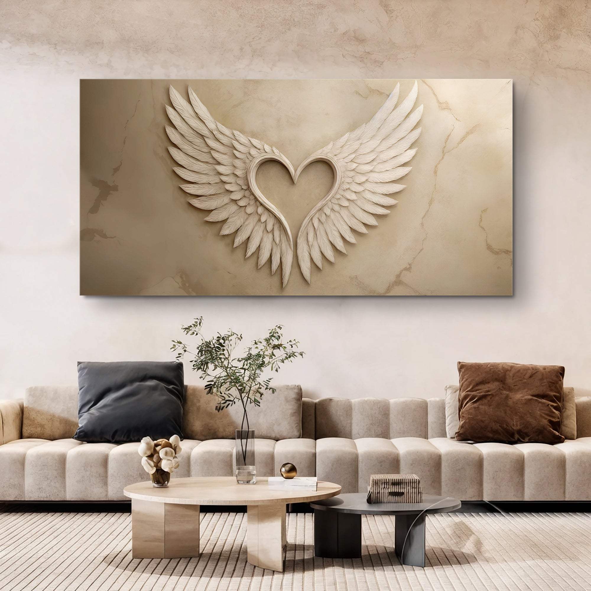 Wings Of Love Abstract Wall Art - Tailored Canvases - Flyclothing LLC