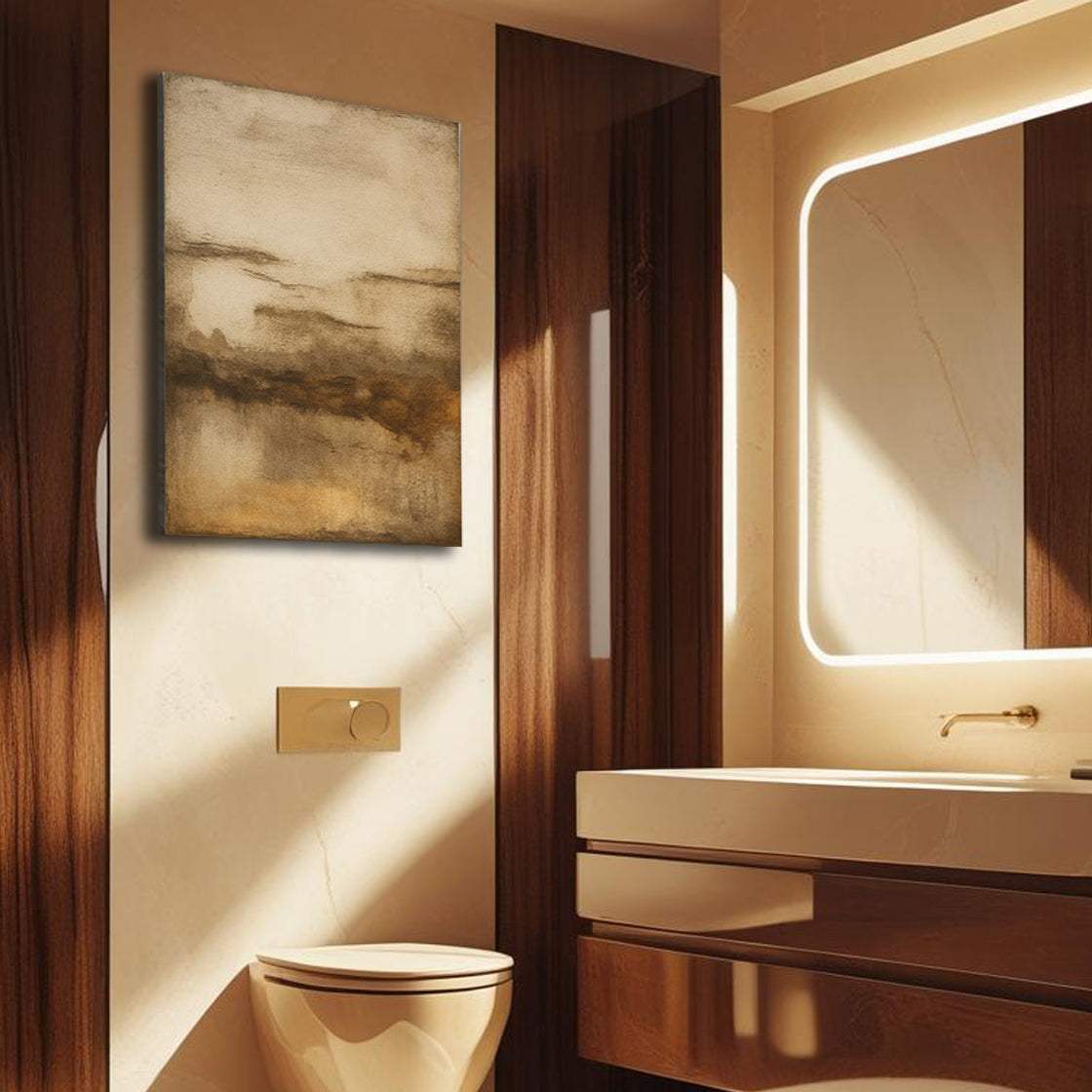 Neutral Abstract Wall Art - Tailored Canvases - Flyclothing LLC
