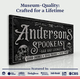 Personalized Spookeasy Bar Sign II - Tailored Canvases - Flyclothing LLC