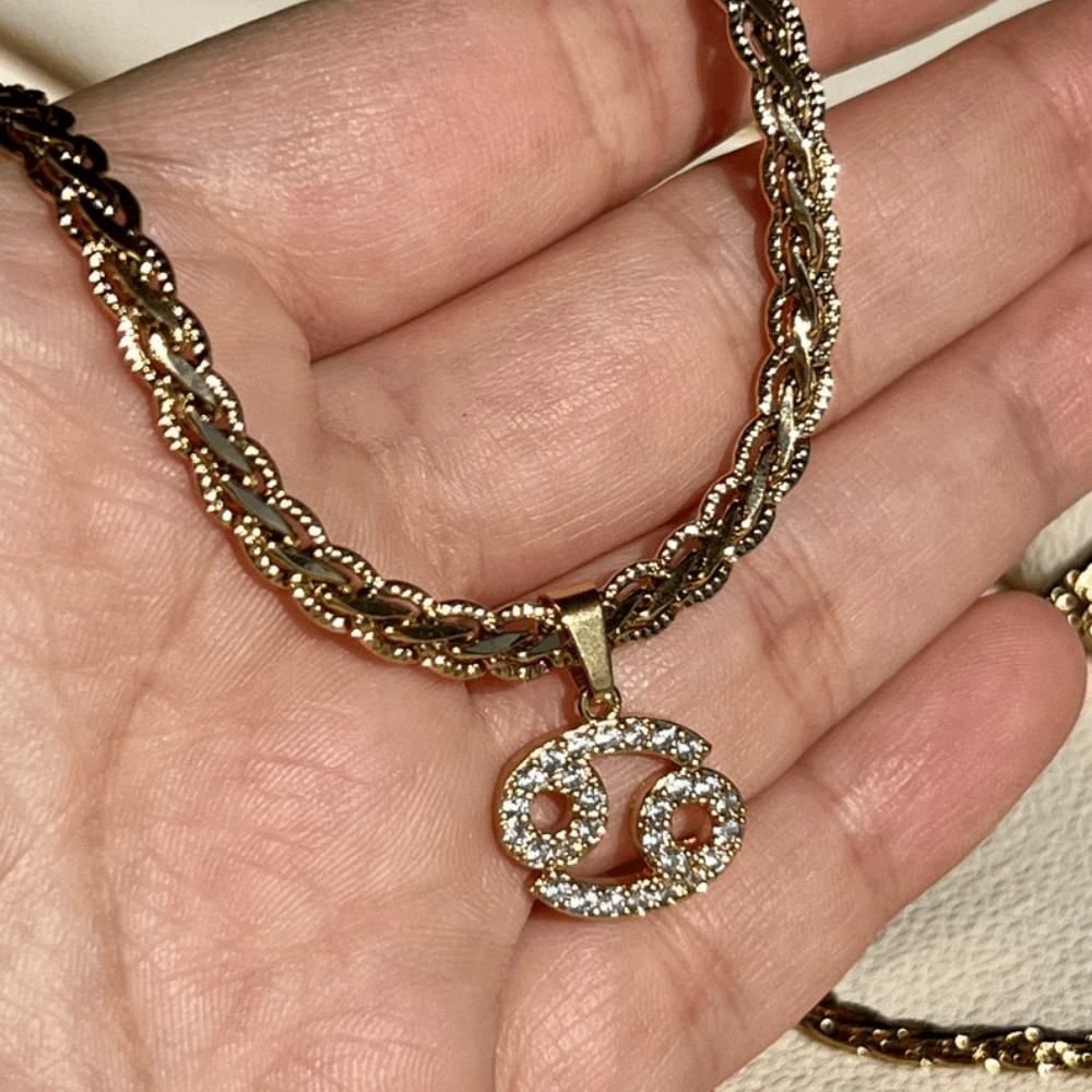 18K Gold-Plated Giselle Zodiac Necklace