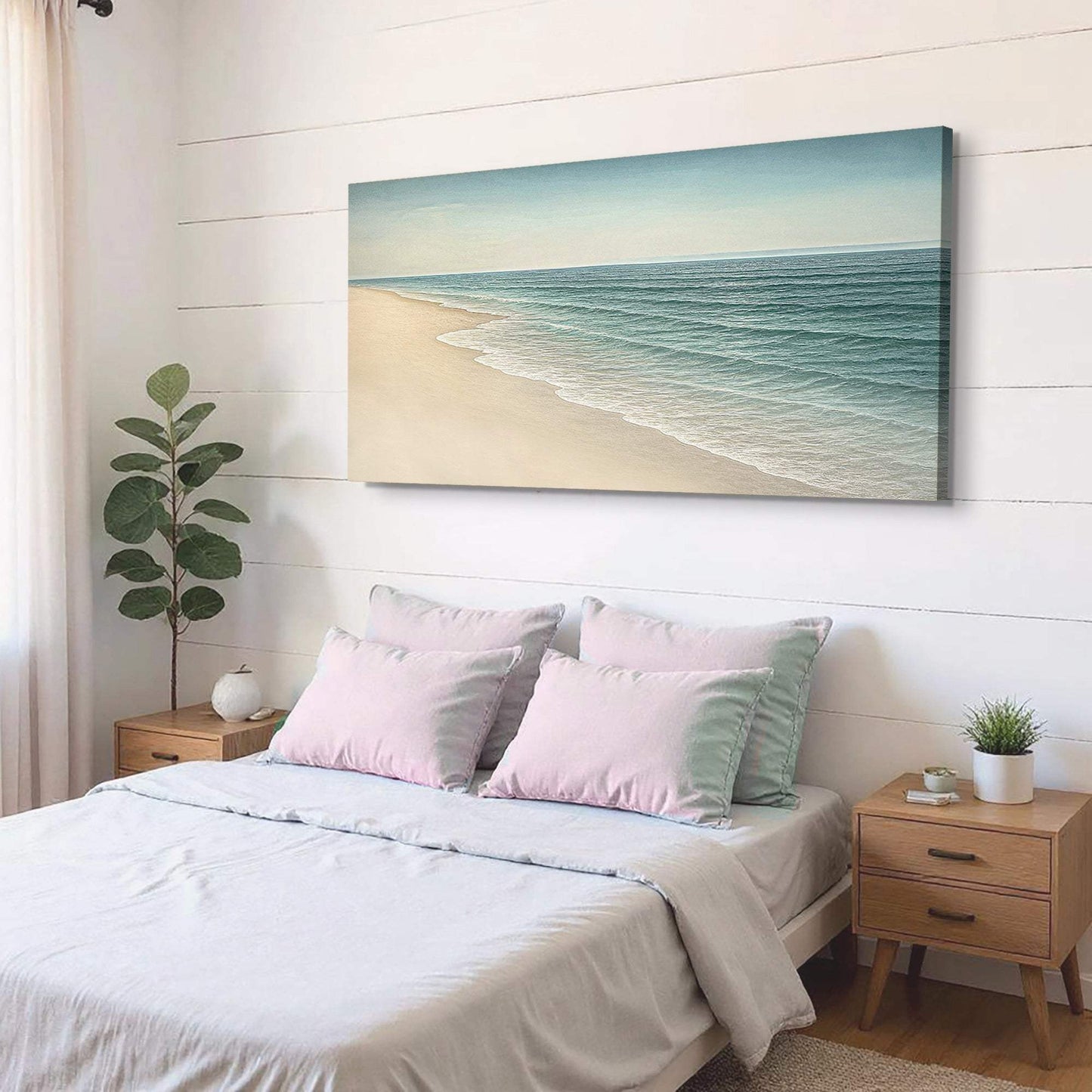 Beach Shoreline Coastal Wall Art II - Tailored Canvases - Flyclothing LLC