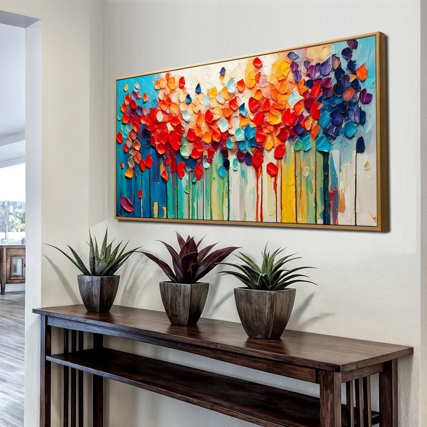 Colorful Petals Wall Art - Tailored Canvases - Flyclothing LLC