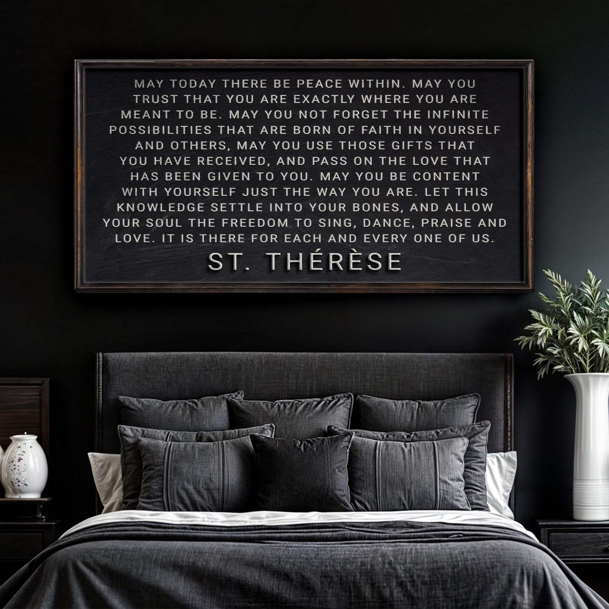 May Today There Be Peace Within Faith Sign - Tailored Canvases - Flyclothing LLC