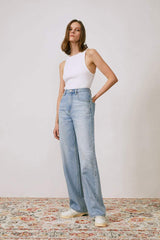 Coney Island Whitefish High Rise Wide Jeans HJ007 - Hey Joanie - Flyclothing LLC