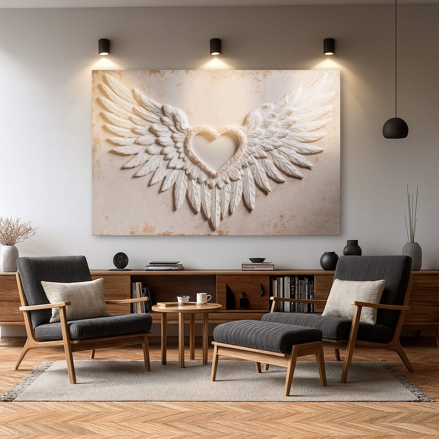 Wings of Love Abstract Wall Art II - Tailored Canvases - Flyclothing LLC