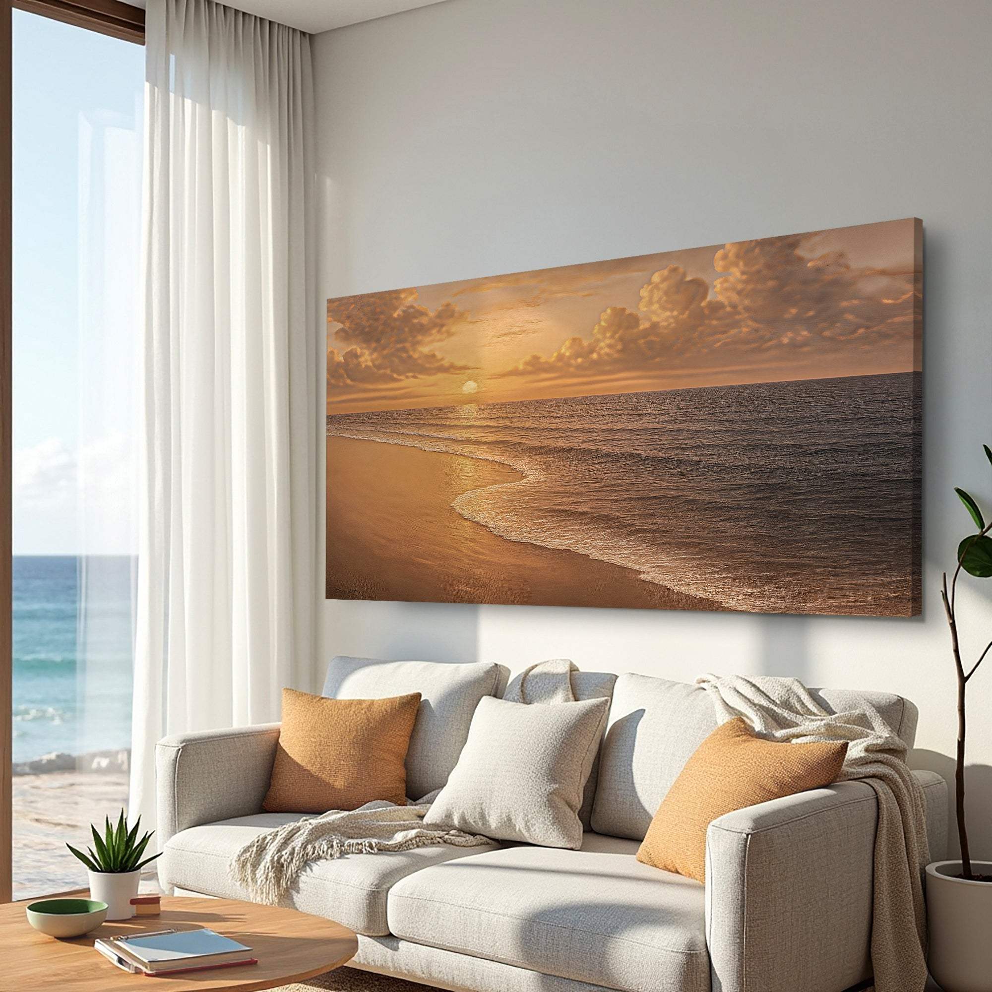 Beach Shoreline Coastal Wall Art VIII - Tailored Canvases - Flyclothing LLC