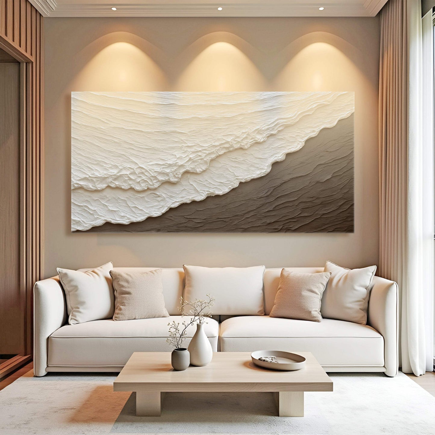 Waves Abstract Wall Art - Tailored Canvases - Flyclothing LLC