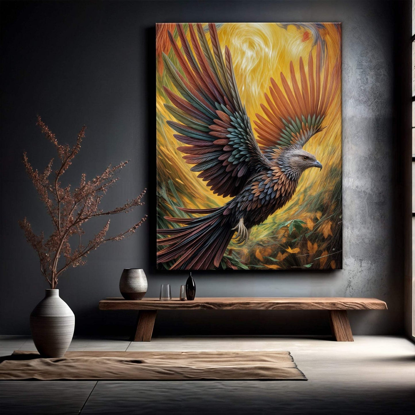 Flight Of Fancy Bird Wall Art - Tailored Canvases - Flyclothing LLC