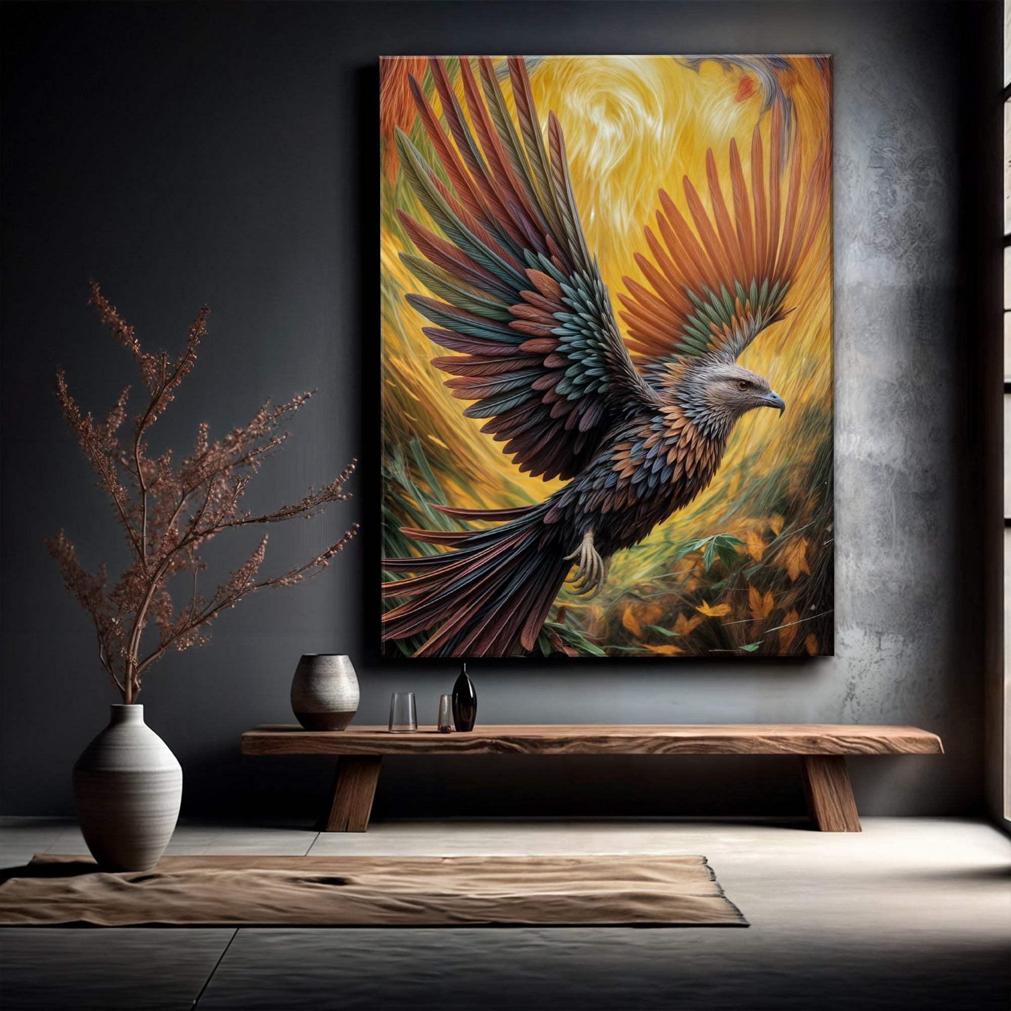 Flight Of Fancy Bird Wall Art - Tailored Canvases - Flyclothing LLC