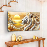 3D Majestic Lion Wall Art V - Tailored Canvases - Flyclothing LLC