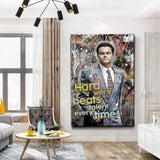 Hard Work Beats Talent Every Time Motivational Wall Sign - Tailored Canvases - Flyclothing LLC
