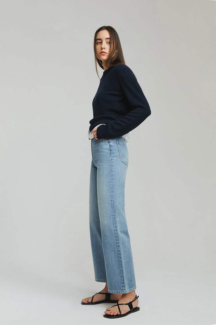 The Cityer Crop Wide Jeans HJ009 - Hey Joanie - Flyclothing LLC